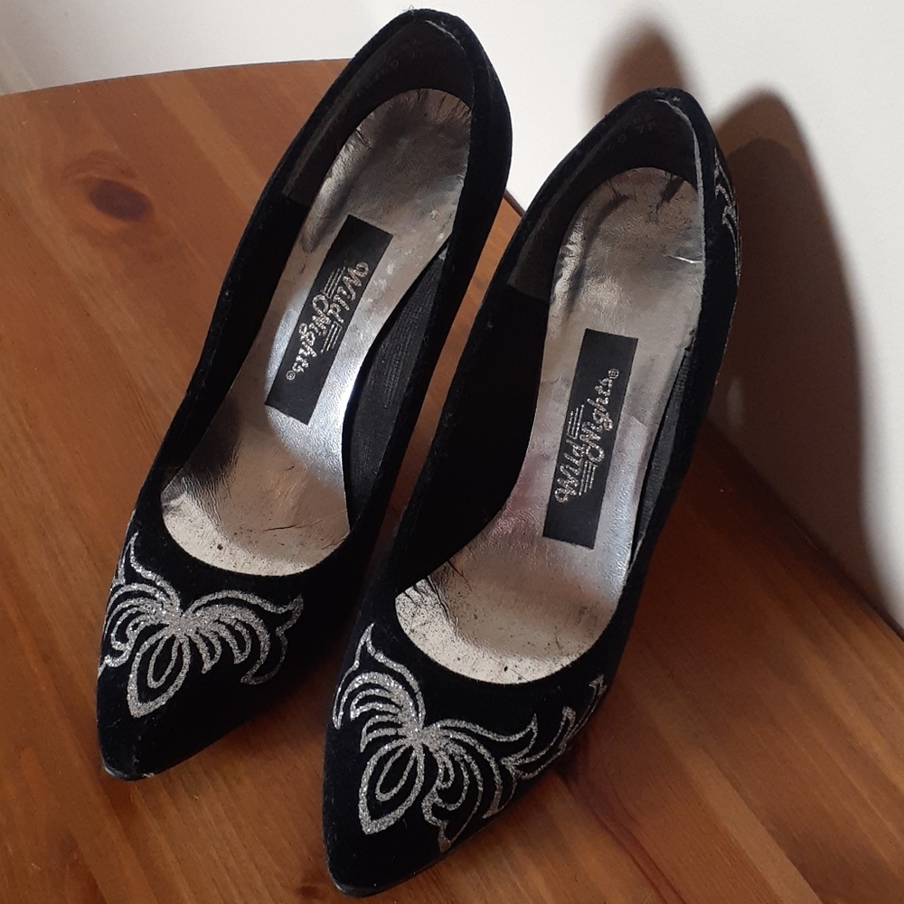 Black suede dress shoes
